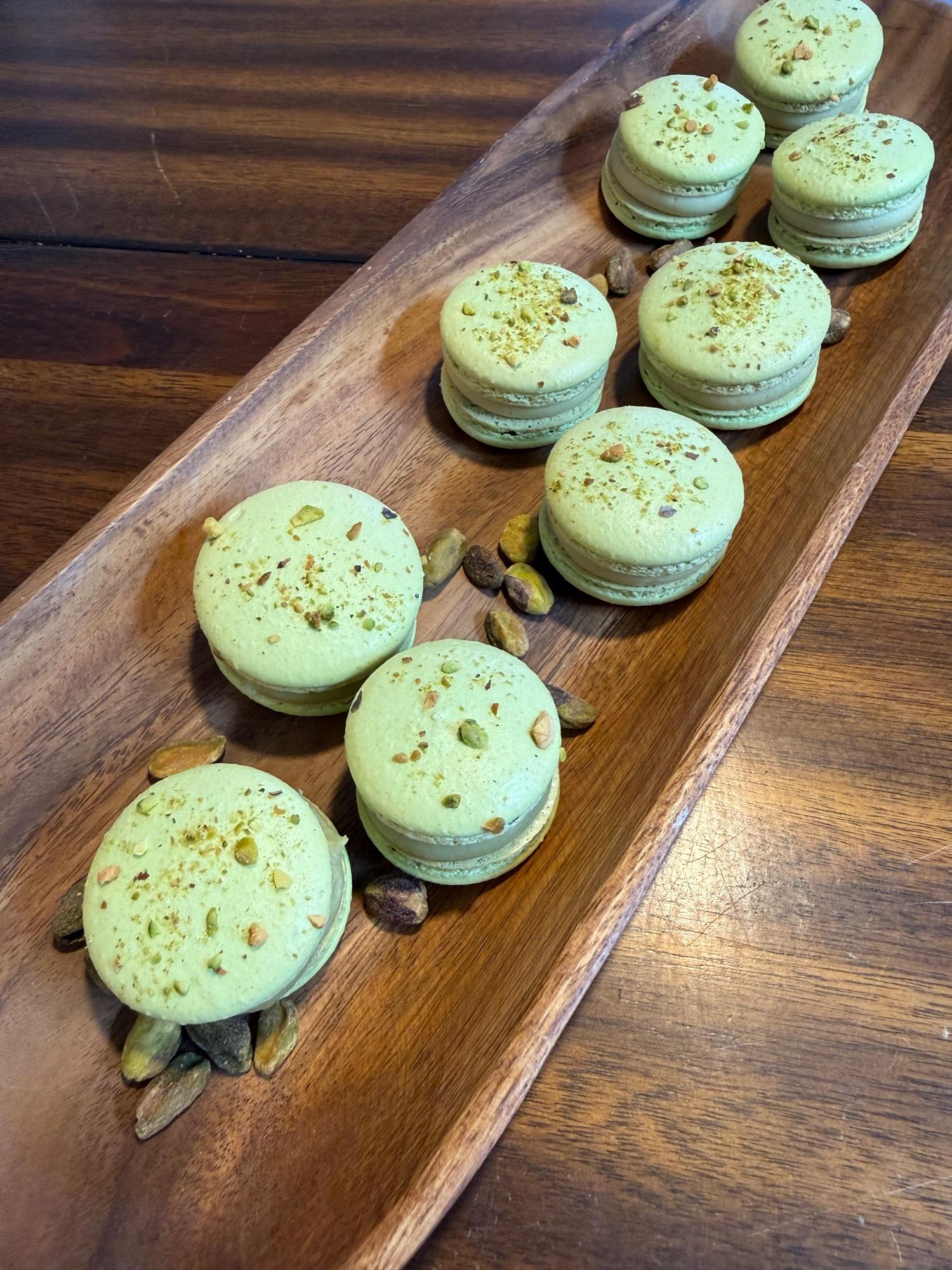 Pistachio Macarons