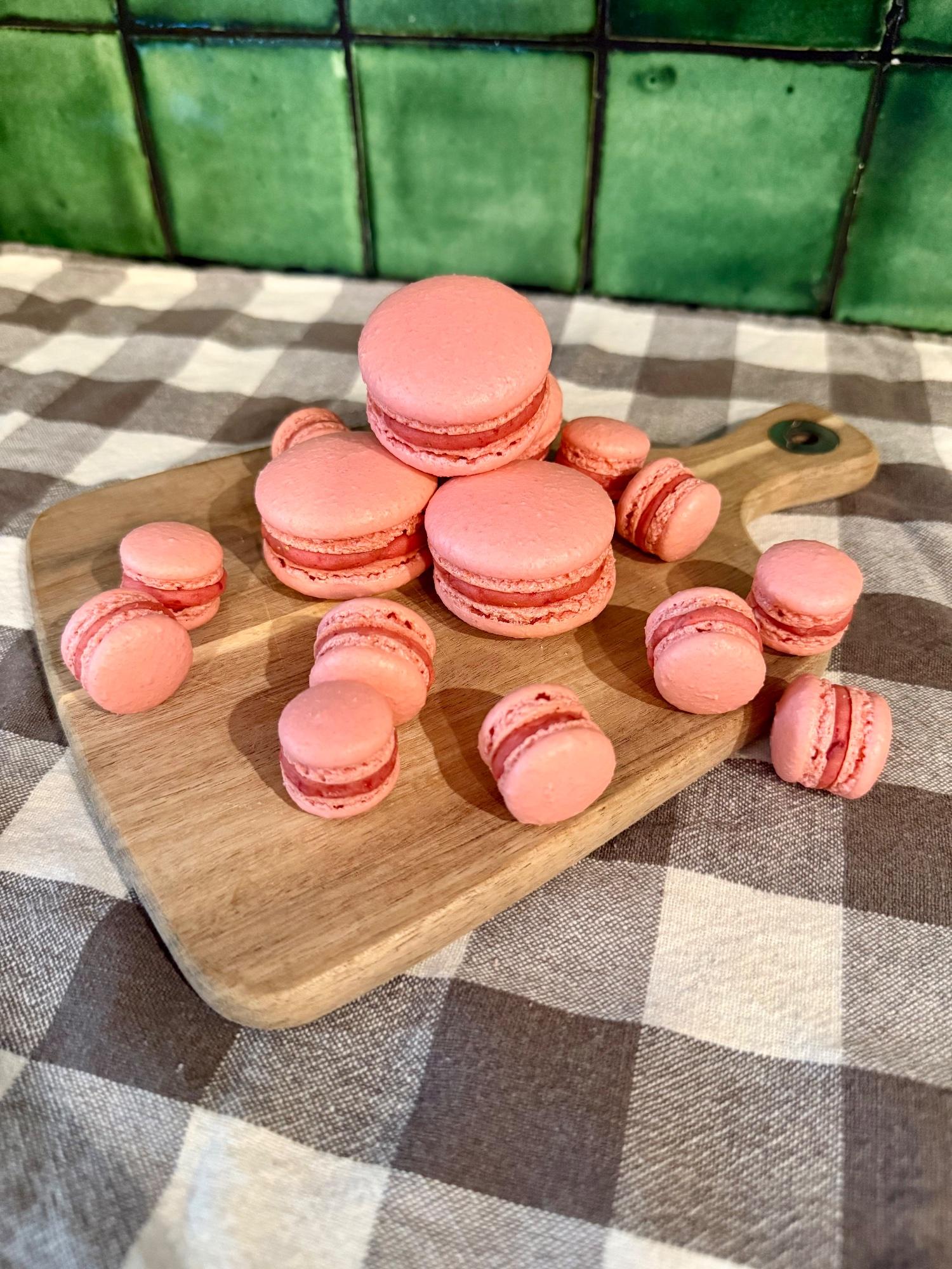 Strawberry Macarons 