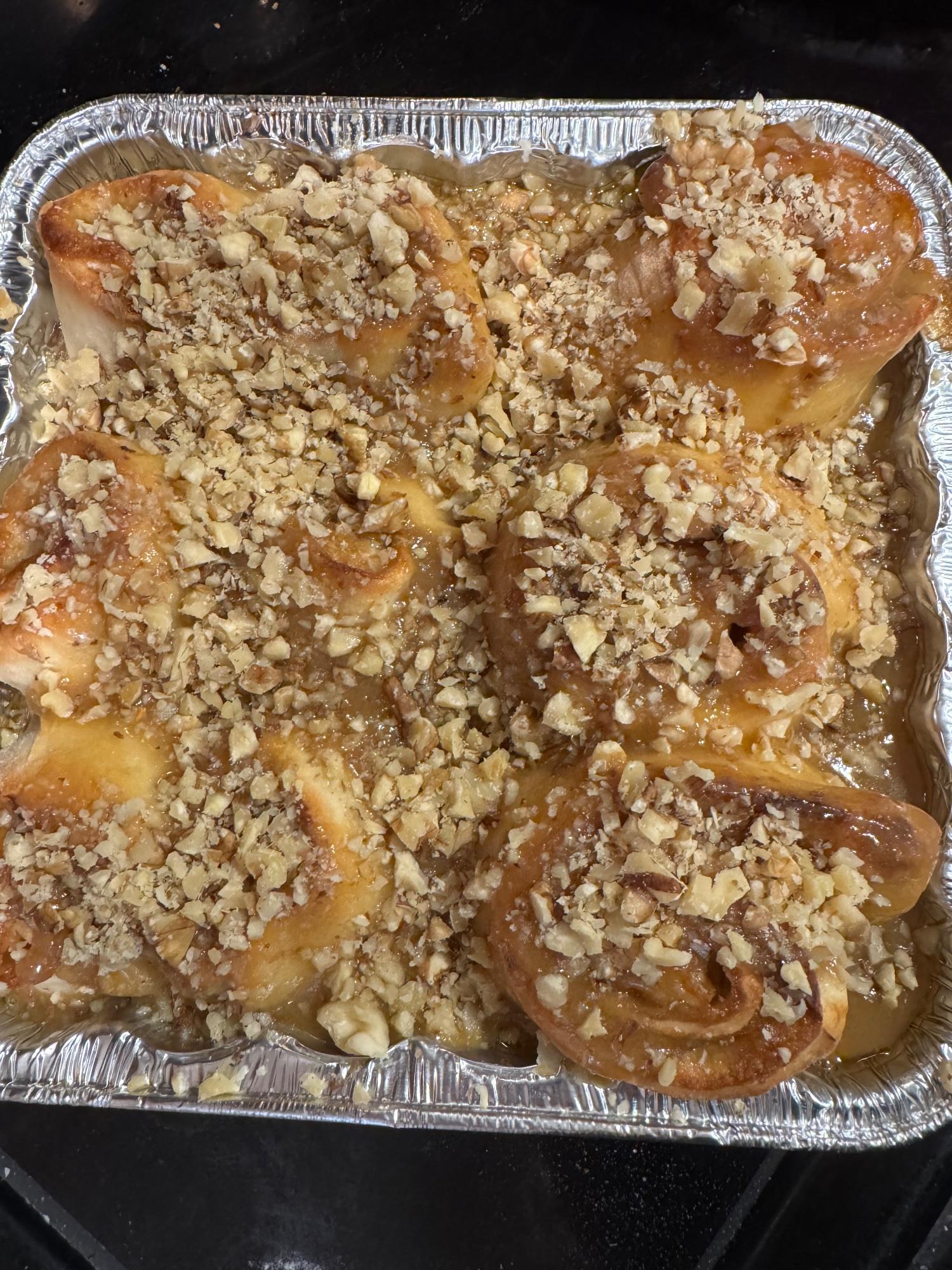 Fresh Baked Carmel Rolls