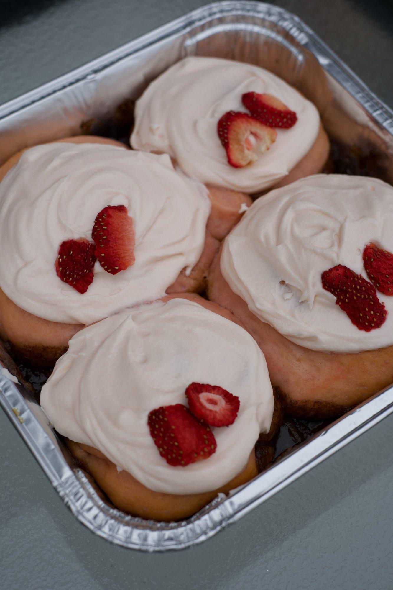 Strawberry Cinnamon Rolls