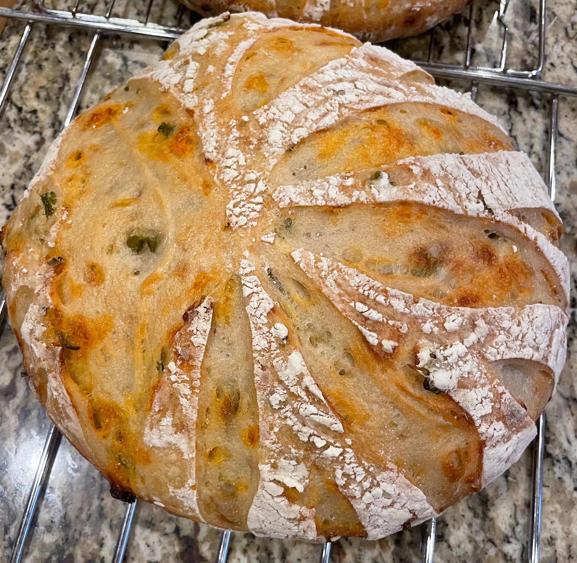 Jalapeño Cheddar Sourdough Loaf 